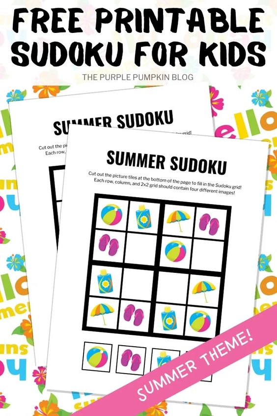 10 Sensational Sudoku Printables for Kids 8 Introduce kids to the world of sudoku puzzles with these fun and cute sudoku printables for kids! Complete with templates along with instructions.