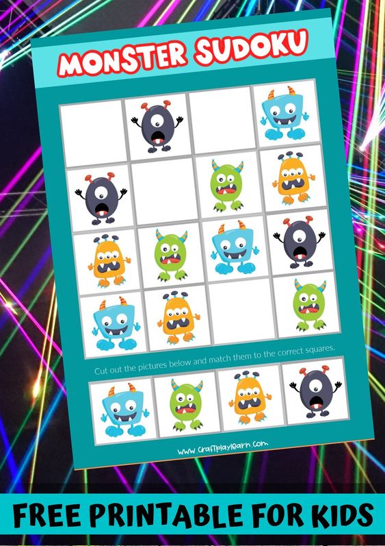 10 Sensational Sudoku Printables for Kids 9 Introduce kids to the world of sudoku puzzles with these fun and cute sudoku printables for kids! Complete with templates along with instructions.