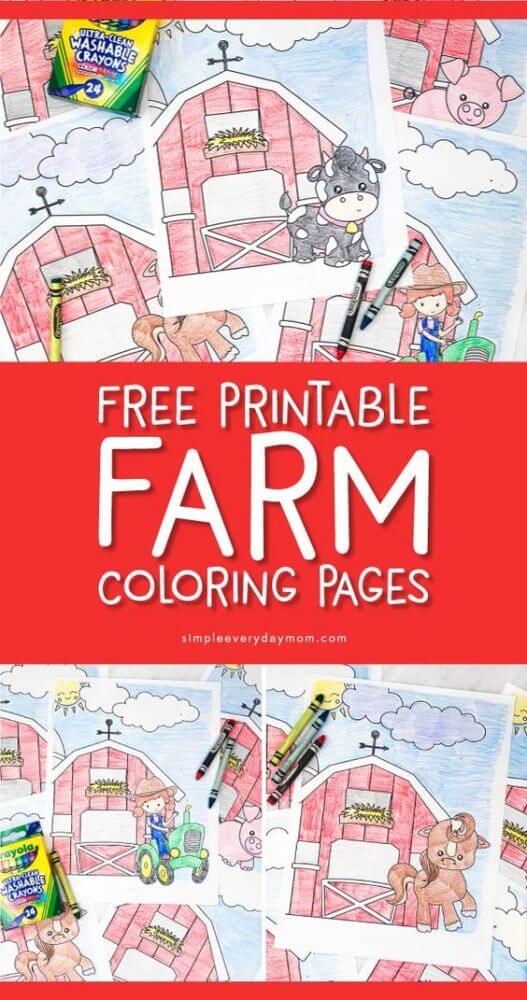 These farm themed printables are perfect for young kids, even toddlers and preschoolers! Have fun cutting, drawing, lacing and playing around!