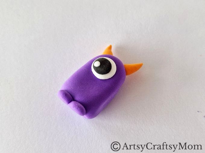 Want to gift your friend something special this Halloween? Try making this DIY clay monster - it's easy to make, super cute and not at all scary!