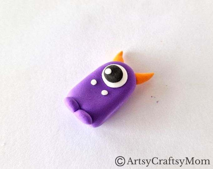 Want to gift your friend something special this Halloween? Try making this DIY clay monster - it's easy to make, super cute and not at all scary!