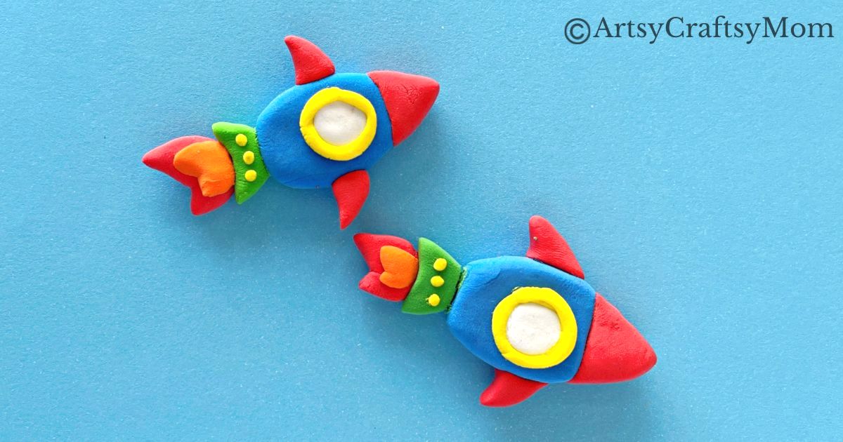 This DIY clay rocket tutorial is easy enough for beginners to try, even kids! all you need is some clay and a few tools and you're set to launch!