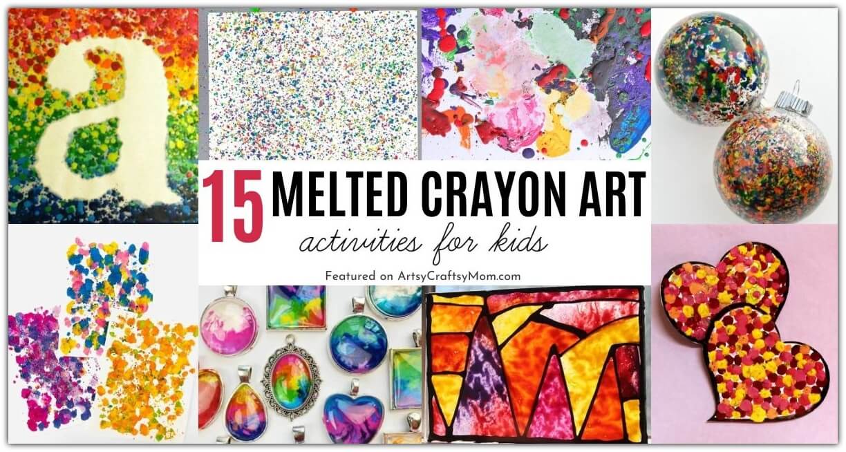 Even broken crayons work - in the form of melted crayon art projects! Here are some truly magical things to make out of those little crayon bits!
