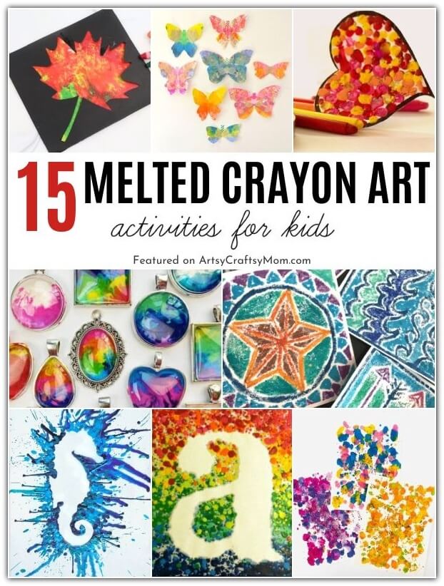 Even broken crayons work - in the form of melted crayon art projects! Here are some truly magical things to make out of those little crayon bits!