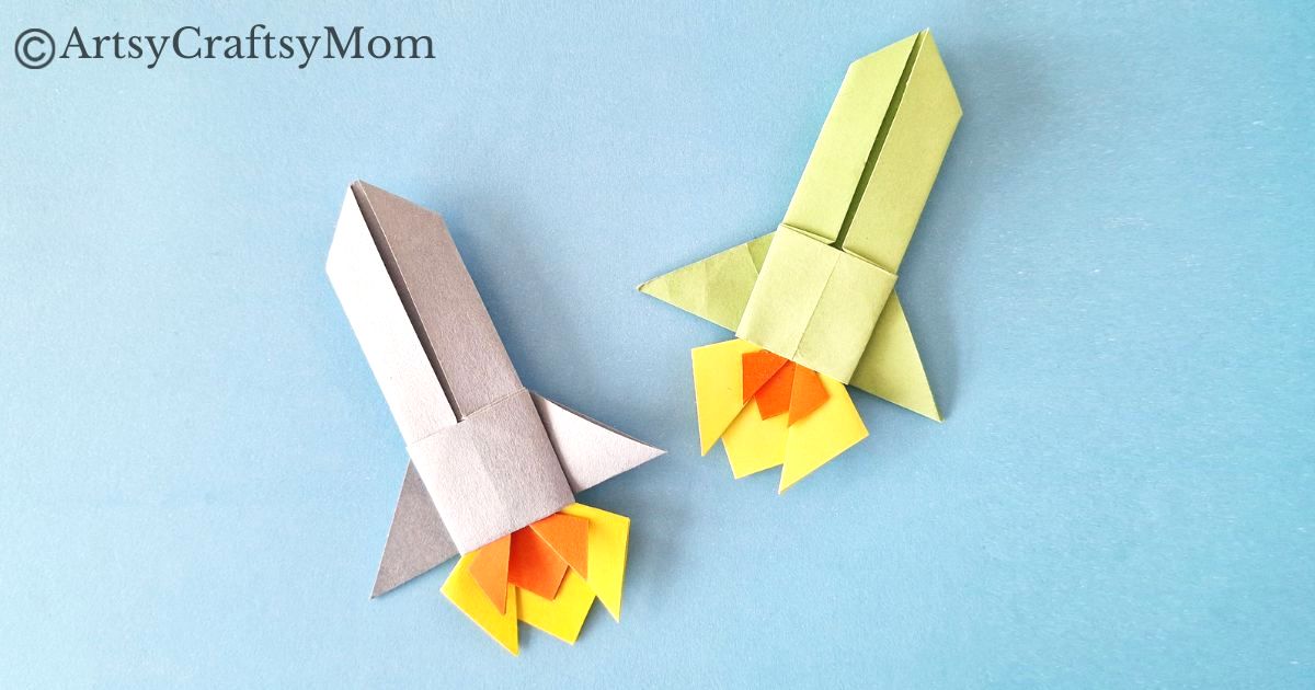 Quick and Easy Origami Rocket Craft for Kids 13 Learn how to make a rocket out of paper - with this Quick and Easy Origami Rocket Craft for Kids! Complete step by step instructions provided.