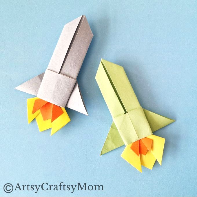 Quick and Easy Origami Rocket Craft for Kids 11 Learn how to make a rocket out of paper - with this Quick and Easy Origami Rocket Craft for Kids! Complete step by step instructions provided.