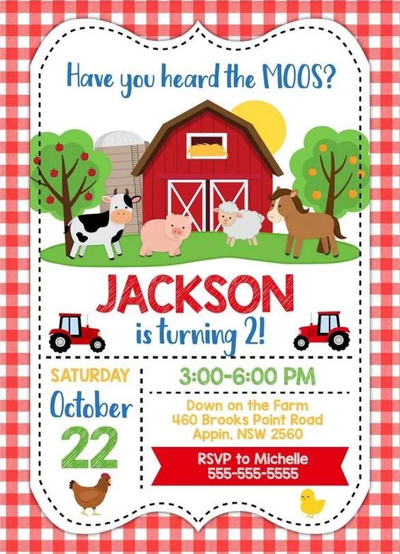 Surprise your little one with a fun-filled farm themed birthday party and watch how the kids soak up all the excitement!