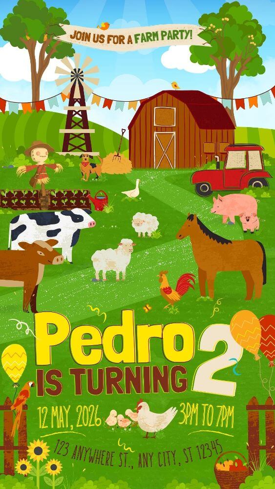 Surprise your little one with a fun-filled farm themed birthday party and watch how the kids soak up all the excitement!