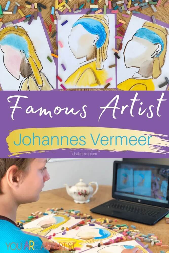 Learn about Johannes Vermeer, one of the greatest painters of the Dutch Golden Age, with some gorgeous Johannes Vermeer art projects for kids!