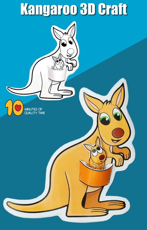 Love kangaroos? Then you'll love these cute and easy kangaroo crafts for kids! Perfect for Australia Day or World Kangaroo Day.