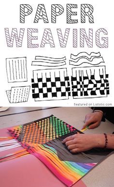 15 Wonderful Paper Weaving Activities for Kids 9 These Wonderful Paper Weaving Activities show how kids of all ages can create amazing arts & crafts simply by weaving together strips of paper!
