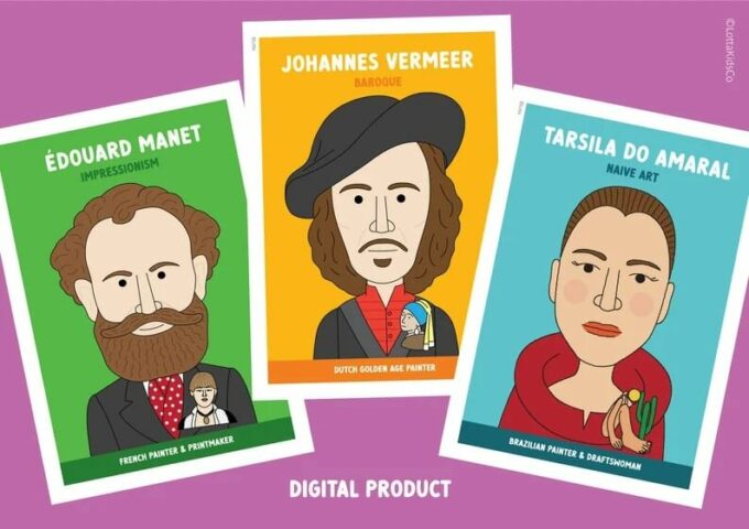 Learn about Johannes Vermeer, one of the greatest painters of the Dutch Golden Age, with some gorgeous Johannes Vermeer art projects for kids!