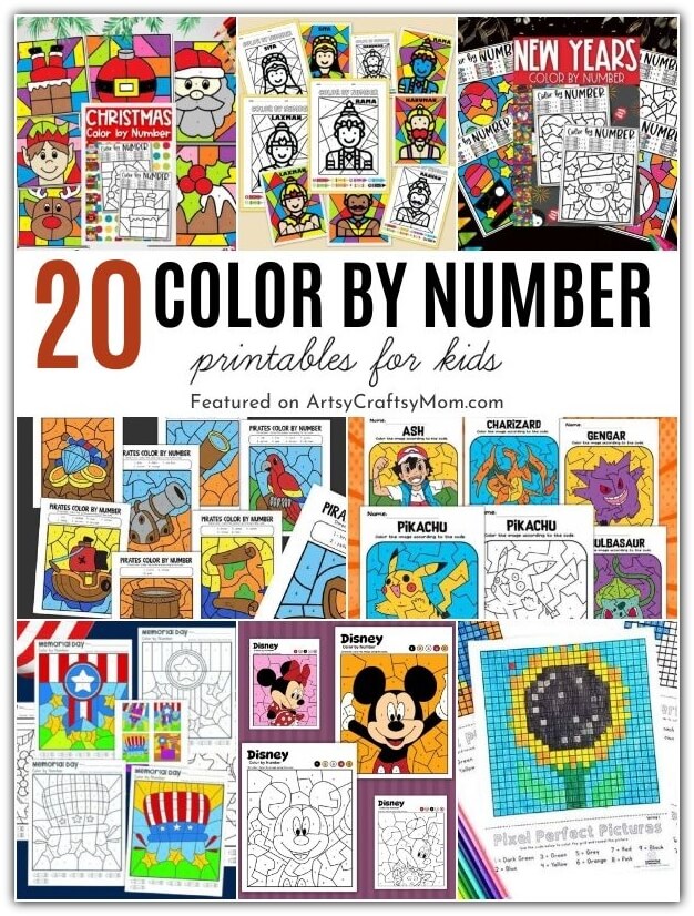 Make coloring extra interesting by adding some number fun to it with our color by number printables! Features vehicles, holidays, fantasy & more!