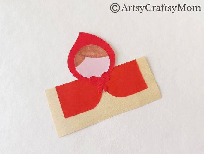 Little Red Riding Hood Puppet Craft 7 You've heard the story, it's now time to put on a show! Set it up with this cute Little Red Riding Hood Puppet set, made entirely with craft paper!