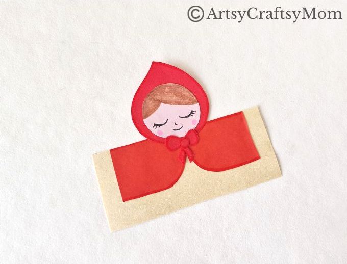 Little Red Riding Hood Puppet Craft 8 You've heard the story, it's now time to put on a show! Set it up with this cute Little Red Riding Hood Puppet set, made entirely with craft paper!