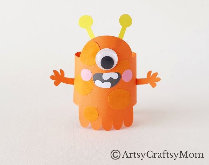 If you're looking for an easy monster craft this Halloween, our colorful monster papercraft will be perfect! Create as many monsters as you like!