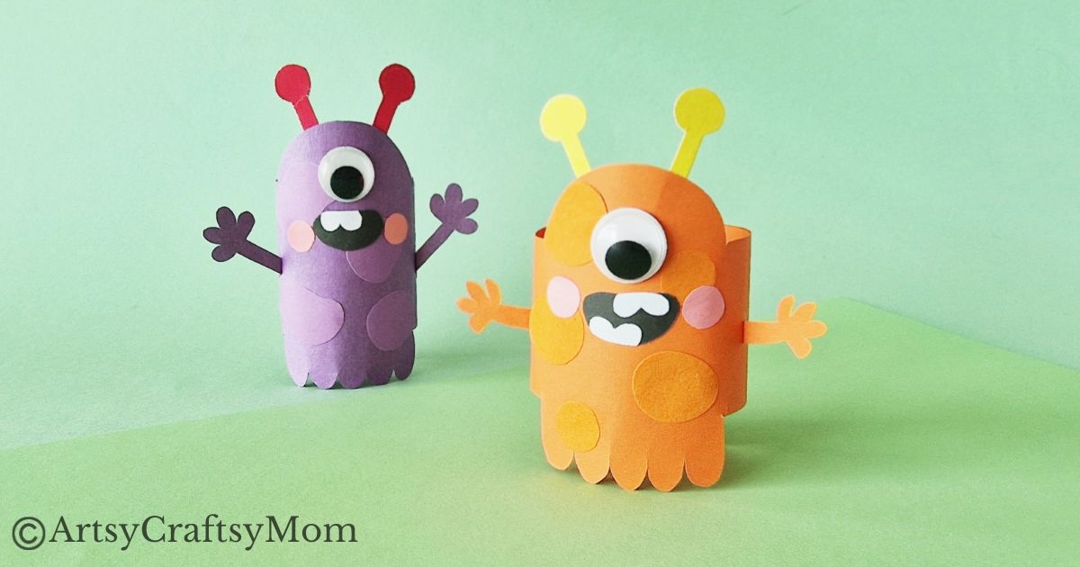 If you're looking for an easy monster craft this Halloween, our colorful monster papercraft will be perfect! Create as many monsters as you like!