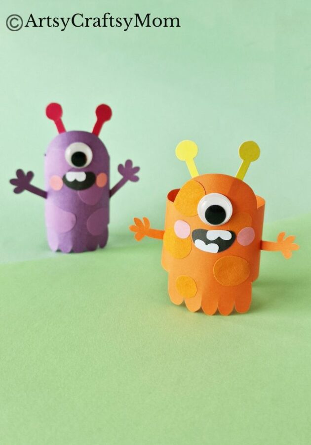 If you're looking for an easy monster craft this Halloween, our colorful monster papercraft will be perfect! Create as many monsters as you like!