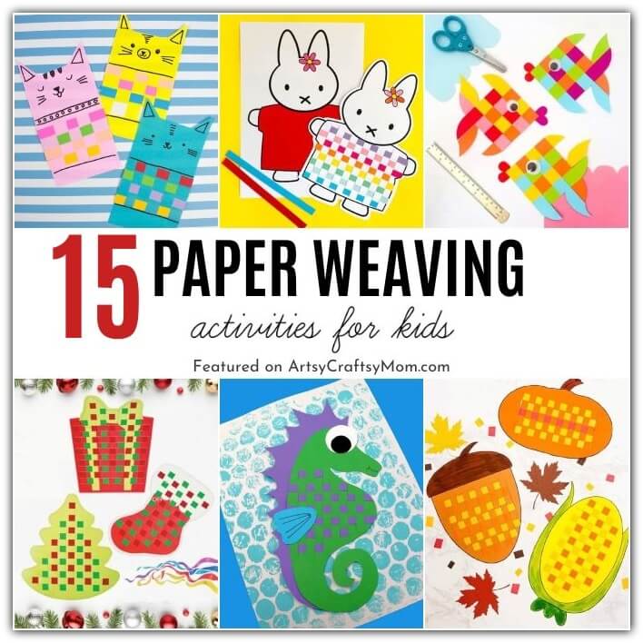 15 Wonderful Paper Weaving Activities for Kids 17 These Wonderful Paper Weaving Activities show how kids of all ages can create amazing arts & crafts simply by weaving together strips of paper!