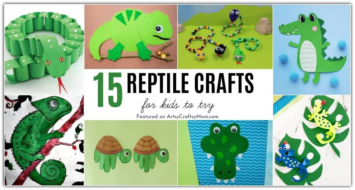 Reptiles may be slimy, but they're also very interesting! Learn more about these amazing creatures with our fun and easy reptile crafts for kids.