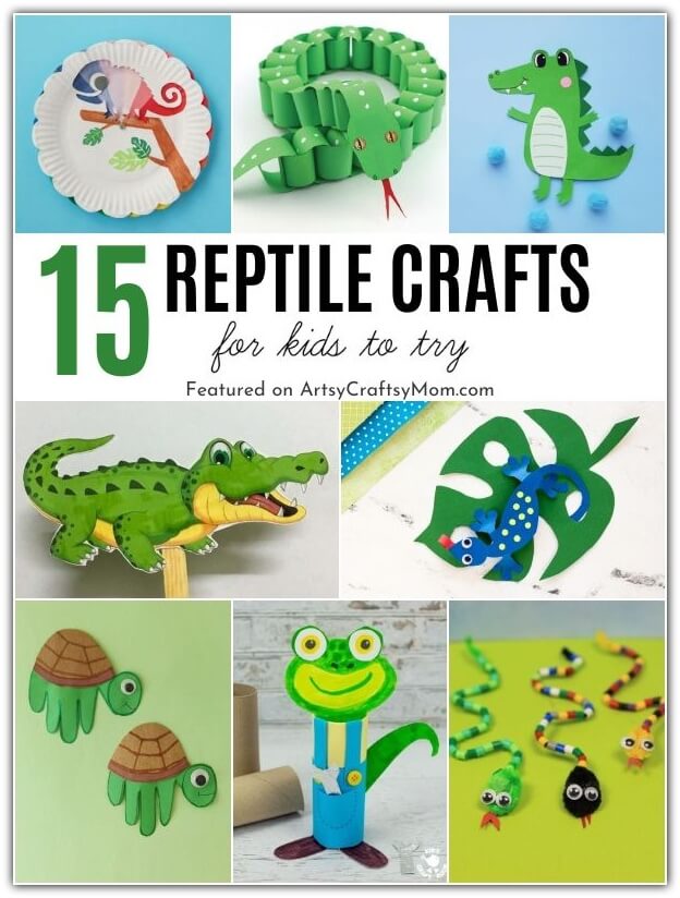 Reptiles may be slimy, but they're also very interesting! Learn more about these amazing creatures with our fun and easy reptile crafts for kids.