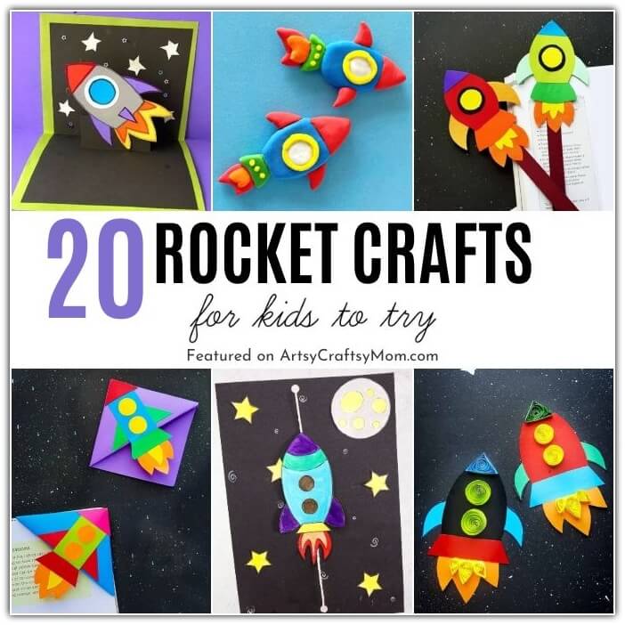 Kickstart World Space Week with some fun rocket crafts for kids! Whatever your child's age, you're sure to find something suitable here!