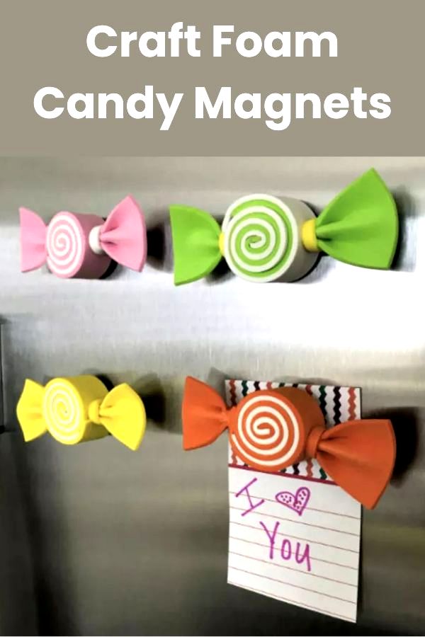 Anyone who loves candy is sure to love these candy themed crafts for kids! Go bright & colorful as you create your own treats out of craft supplies!