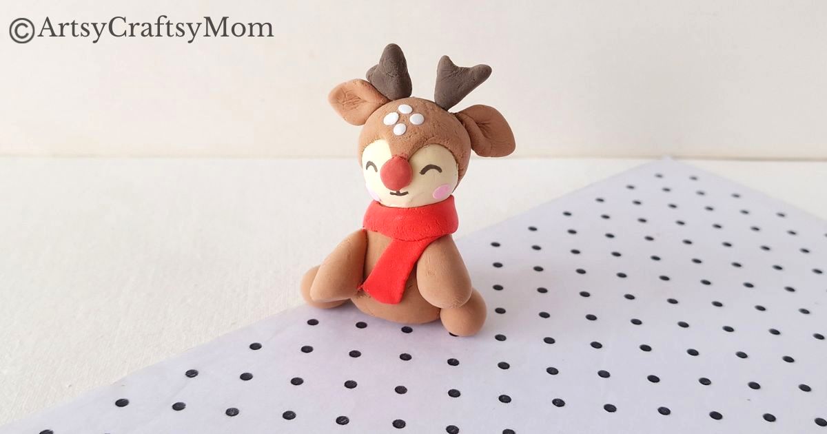 Celebrate the red-nosed hero of the holiday season with a cute DIY Clay Rudolph Craft for Kids! Check out the step-by-step tutorial to get started!