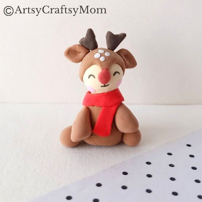 Celebrate the red-nosed hero of the holiday season with a cute DIY Clay Rudolph Craft for Kids! Check out the step-by-step tutorial to get started!