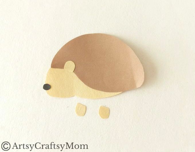 This crumpled paper hedgehog craft is super easy to make and great for young kids to exercise their fine motor muscles as they scrunch up paper!