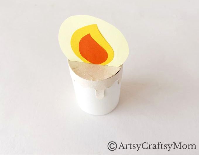 Easy Toilet Paper Roll Candle Craft for Christmas 13 There will be candles galore during Christmas, but if you want something that's safe for kids, you will love our Toilet Paper Roll Candle Craft!