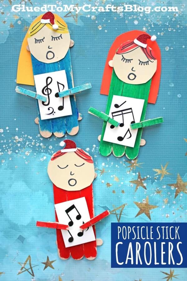 Whether you're planning to go out caroling or not, you're sure to enjoy these fun Christmas carolers crafts for kids! Lots of creative ideas in here!