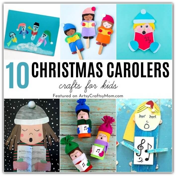 Whether you're planning to go out caroling or not, you're sure to enjoy these fun Christmas carolers crafts for kids! Lots of creative ideas in here!