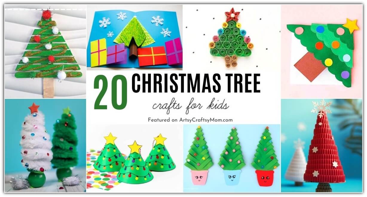 Celebrate the most important icon of Christmas celebrations with these pretty Christmas tree crafts for kids! There's something for everyone here!