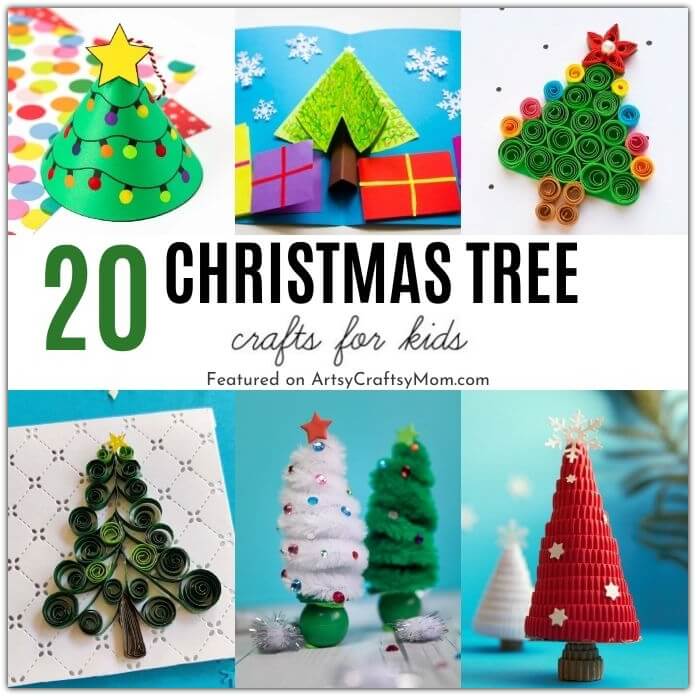 Celebrate the most important icon of Christmas celebrations with these pretty Christmas tree crafts for kids! There's something for everyone here!