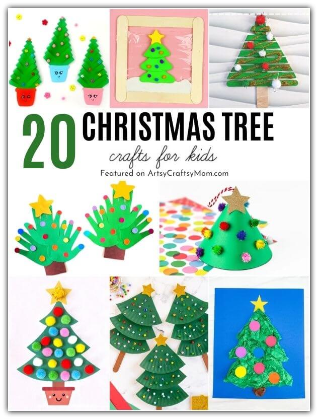 Celebrate the most important icon of Christmas celebrations with these pretty Christmas tree crafts for kids! There's something for everyone here!