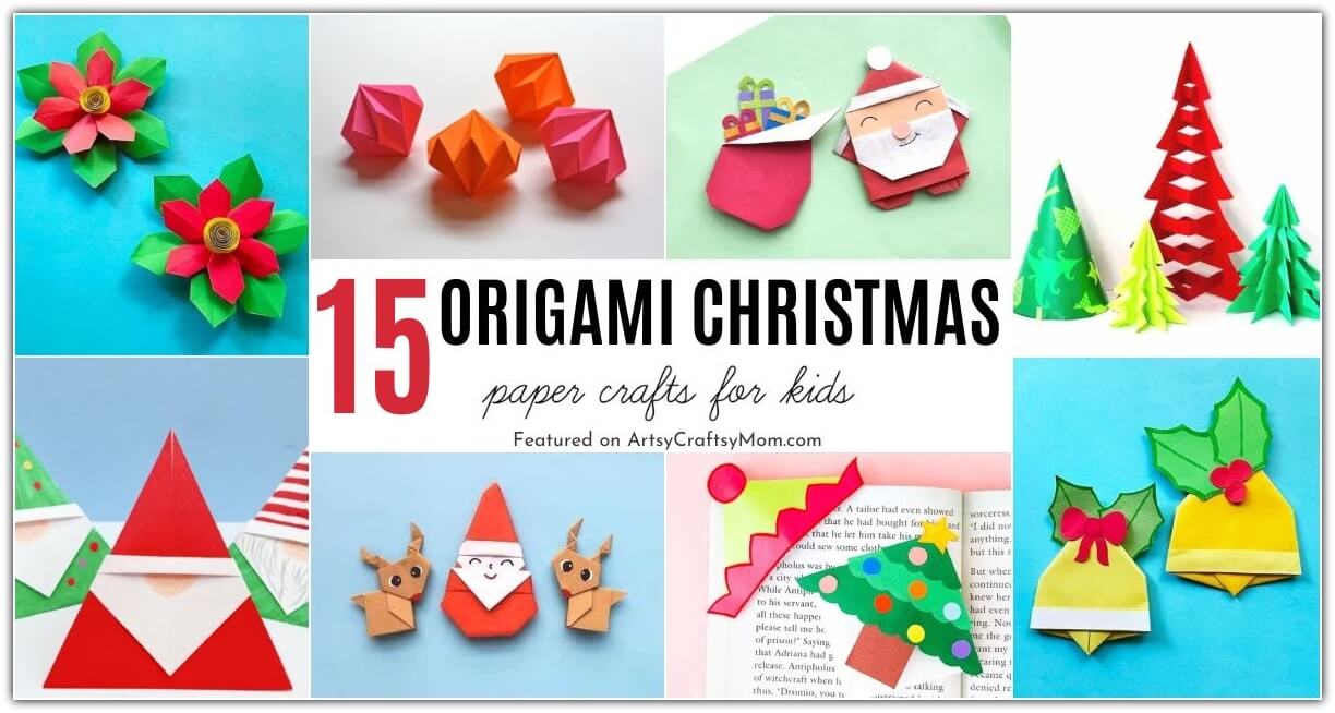 All you need to make these gorgeous Origami Christmas crafts is paper! Check out our list featuring easy to more challenging Origami projects.