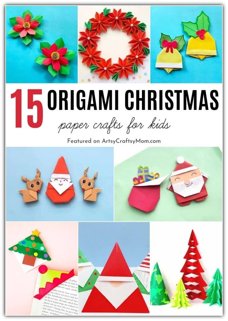 All you need to make these gorgeous Origami Christmas crafts is paper! Check out our list featuring easy to more challenging Origami projects.