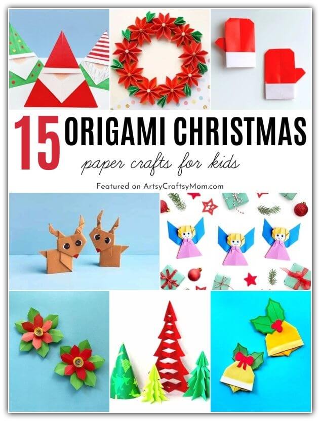 All you need to make these gorgeous Origami Christmas crafts is paper! Check out our list featuring easy to more challenging Origami projects.