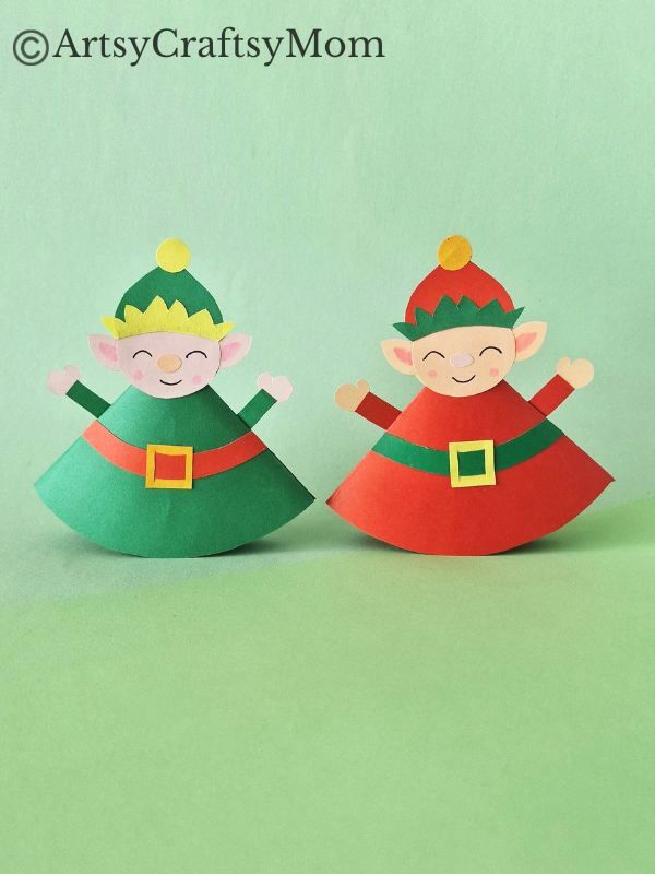 Who says elves can't rock and roll? Here's a Fun Rocking Elf Papercraft for Kids of all ages to make and play with this festive season!