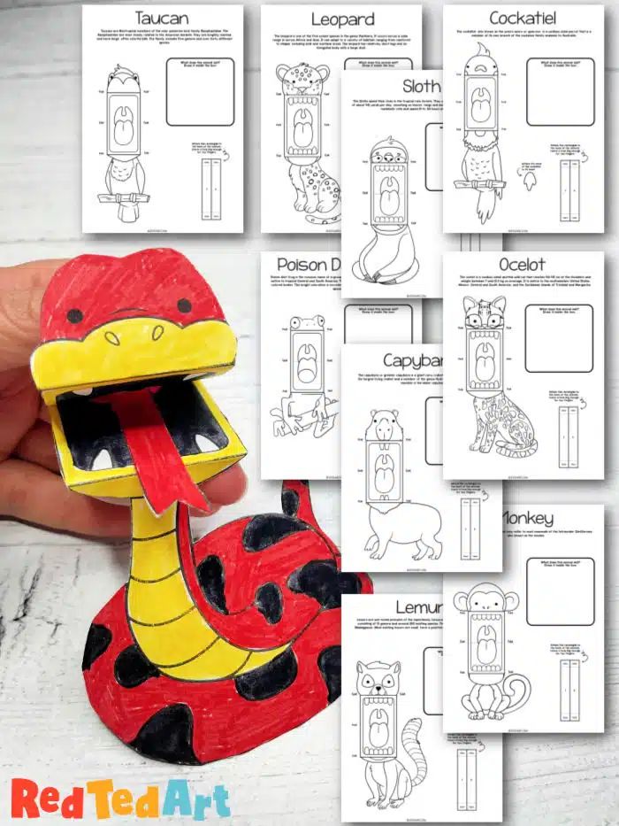 15 Easy Year of the Snake Crafts for Kids 6 05 Year of the Snake Crafts