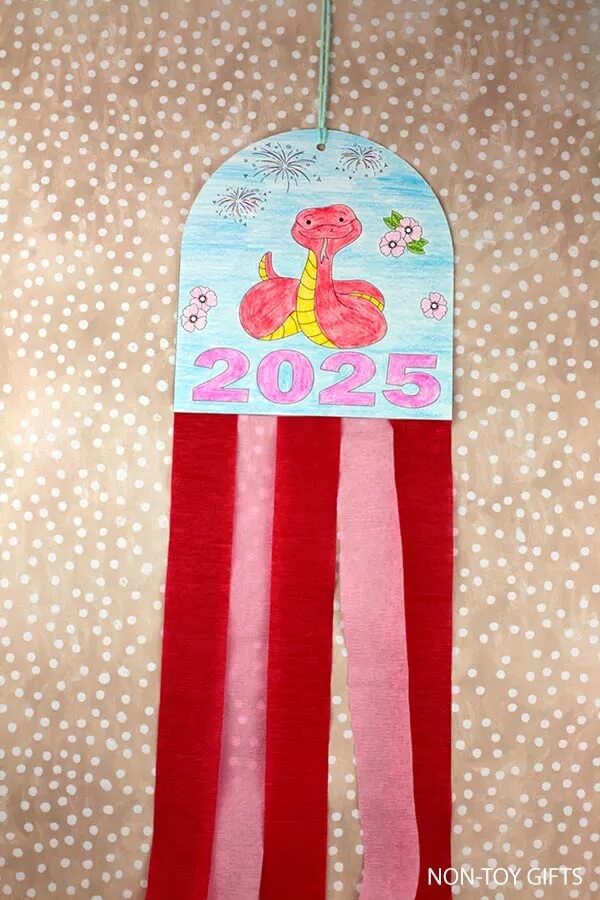 15 Easy Year of the Snake Crafts for Kids 11 It's time for the Lunar New Year, and 2025 is the Year of the Wood Snake! Here are 15 year of the snake crafts for kids to make and celebrate!