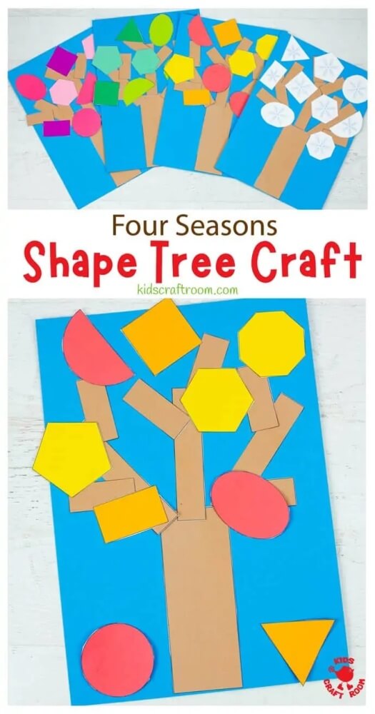 These bright and colorful Shape Crafts for Kids are perfect for toddlers and preschoolers to reinforce their knowledge while learning new skills!