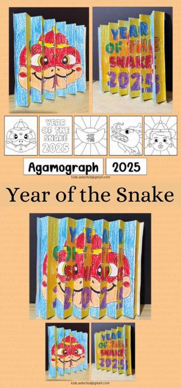 15 Easy Year of the Snake Crafts for Kids 16 It's time for the Lunar New Year, and 2025 is the Year of the Wood Snake! Here are 15 year of the snake crafts for kids to make and celebrate!