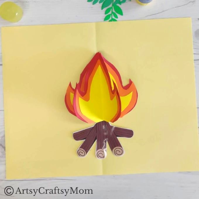 Ready to light the Lohri bonfire? We've got a little one too - a paper version! Make this pretty 3D popup card for Lohri to give your friends and family!