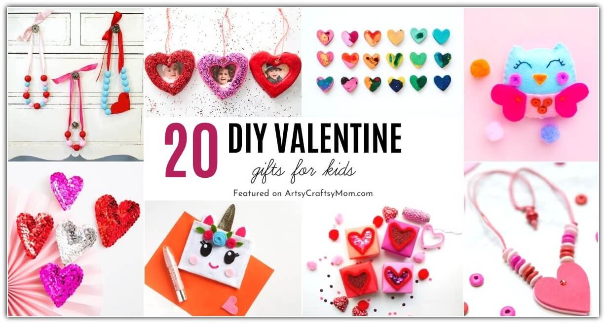 Check out these easy DIY Valentine's Day gifts for kids to make and gift their classmates and friends! Lots of ideas for kids from preschool to teens!