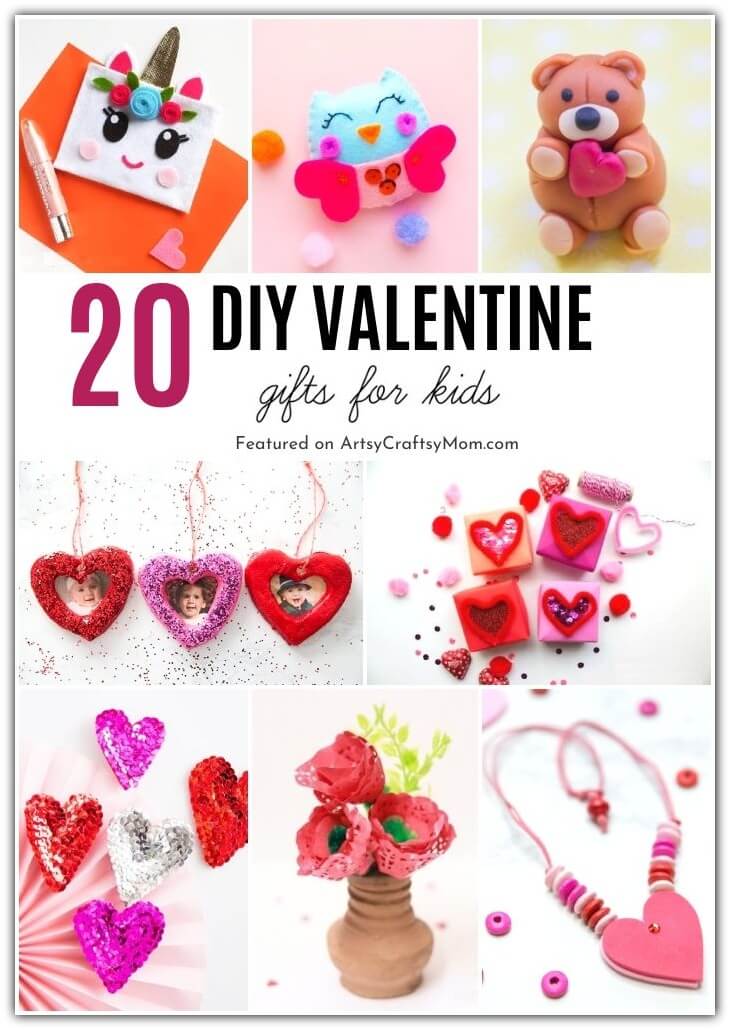 Check out these easy DIY Valentine's Day gifts for kids to make and gift their classmates and friends! Lots of ideas for kids from preschool to teens!