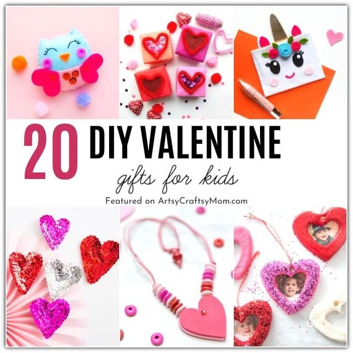 Check out these easy DIY Valentine's Day gifts for kids to make and gift their classmates and friends! Lots of ideas for kids from preschool to teens!