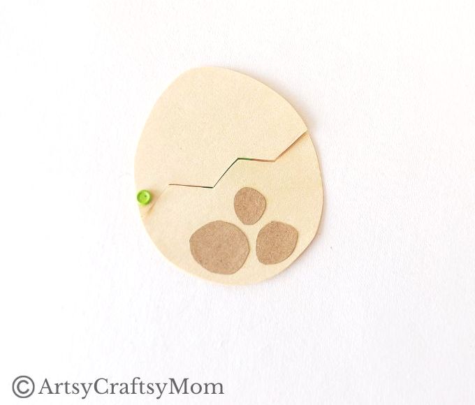 Kids will love this dinosaur egg hatch craft - easy to make and fun to play with! It'll go great with a lesson about fossils, or the Mesozoic Era.