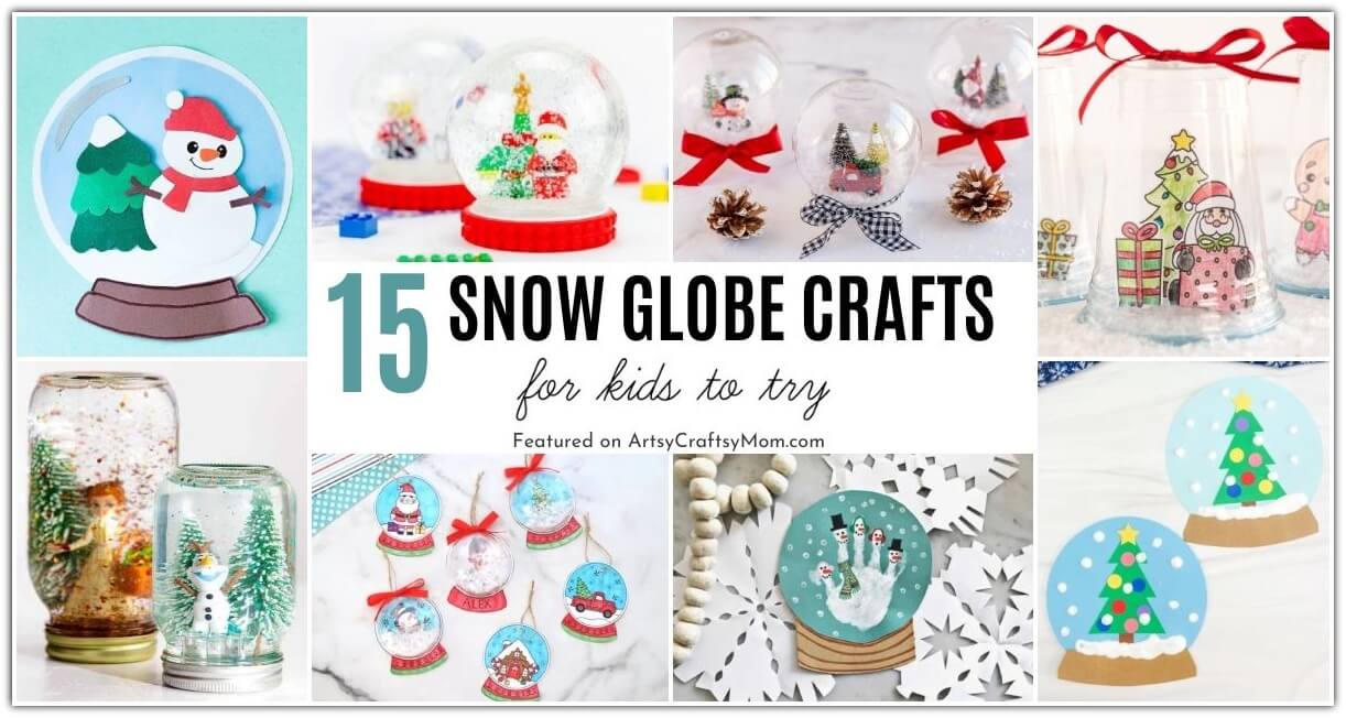 It's World Snow Day on 19th January, and we're celebrating with some stunning snow globe crafts for kids, made from paper, mason jars & more!